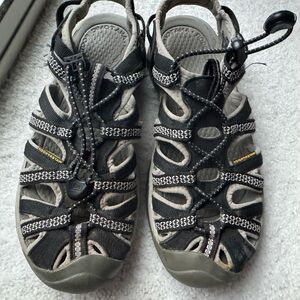 Keen Women's Black and Gray Outdoor Sandals